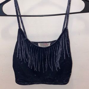 Fringe crop top